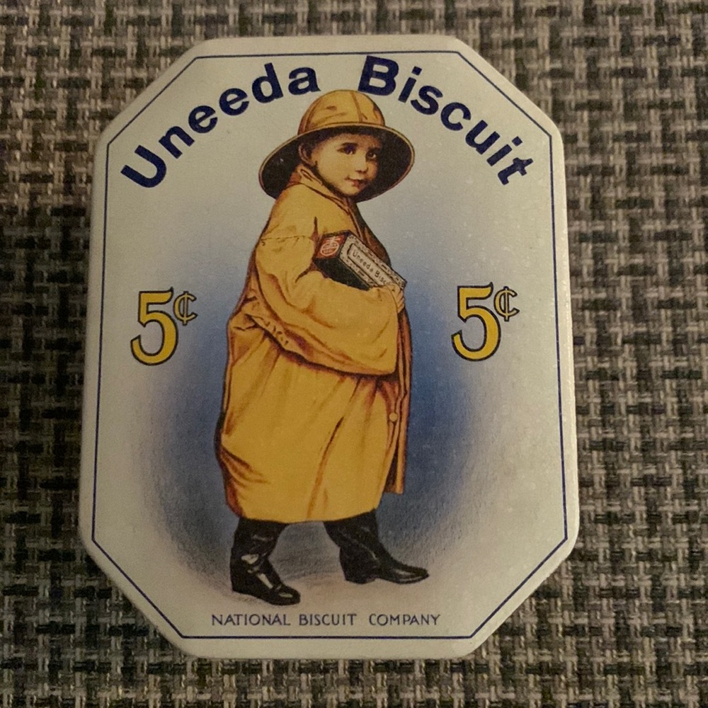 Uneeda biscuit vintage  metal container